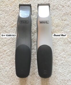 WAHL Groomsman Battery Operated Facial Hair Trimmer for Beard & Mustache Trimming Including Light Detailing and Body Grooming – Model 9906-717V Silver 17 71iZWtywAnL