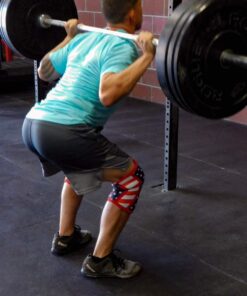 Fire Team Fit Knee Sleeve, 7 mm, Compression & Knee Brace Support for Weightlifting, Running, Basketball, Volleyball, & Gym Workouts American Flag Small 9 71iak4YgZmL