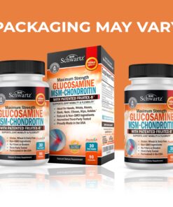 Glucosamine Chondroitin MSM 2110mg - Joint Support Supplement with Turmeric Curcumin for Hands Back Knee & Joint Health for Men & Women - Gluten-Free Non-GMO Supplement - Made in USA - 90 Capsules 90 Count (Pack of 1) 27 71ib sq2frL 3