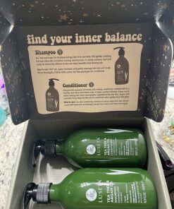 Luseta Tea Tree Shampoo and Conditioner Set with Argan Oil for Oily Hair Clarifying, Fighting Dandruff Sulfate Paraben Free for Men and Women 2x16.9oz 16.9 Fl Oz (Pack of 2) 37 71ibHIWbKL