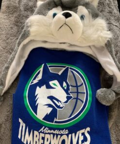 Super Z Outlet Cute Plush Animal Hat Winter Warm Winter Fashion Clothing Accessories (Husky/Wolf-Short) Grey 37 71ibdyIq5L