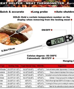 ROMANTICIST 21pc BBQ Grill Accessories Set with Thermometer - The Very Best Grill Gift on Birthday Wedding - Heavy Duty Stainless Steel Grill Utensils with Non-Slip Handle in Aluminum Case 21PCS BLACK 17 71icBMpX0SL