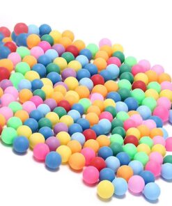 KEVENZ 60 or 120 Pack Ping Pong Balls, 40+mm Assorted Color Table Tennis Balls, Multi-Color Pong Balls for Pong Games, Arts and Craft, Party Decoration, Not for Ball Pit 60 Pack Multicolor