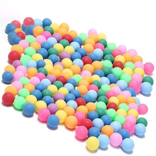 KEVENZ 60 or 120 Pack Ping Pong Balls, 40+mm Assorted Color Table Tennis Balls, Multi-Color Pong Balls for Pong Games, Arts and Craft, Party Decoration, Not for Ball Pit 60 Pack Multicolor