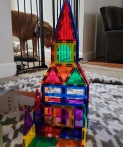 Magnetic Tiles Kids Toys STEM Magnet Toys for Toddler Magnetic Blocks Building Toys Preschool Learning Sensory Montessori Toys for 3+ Year Old Boys and Girls, Safe Creativity Toddler Kids Toys 29 71idNkcaBL