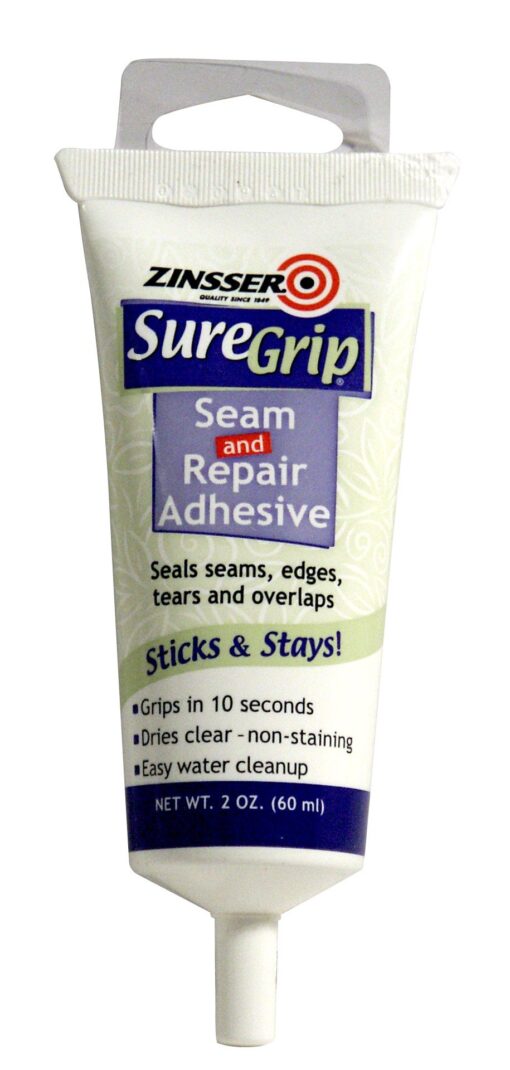 Rust-Oleum Zinsser, 2-Ounce 2861 SureGrip Seam & Repair Adhesive Tube, Color, 2 Ounce