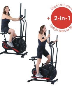 Body Rider Elliptical Machine and Stationary Bike with Seat and Easy Computer, Dual Trainer 2-in-1 Cardio Exercise Machine, Home Gym, Workout Equipment BRD2000, Black & grey, One Size 29 71igcnlLgPL 1