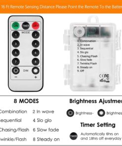 Bebrant LED Rope Lights Battery Operated String Lights-40Ft 120 LEDs 8 Modes Outdoor Waterproof Fairy Lights Dimmable/Timer with Remote for Camping Party Garden Holiday Decoration Multi-Colored 1 Pack 20 71igiOxCrYL