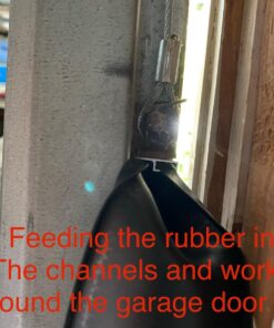 M-D Building Products 87668 18-Feet Universal Aluminum and Rubber Garage Door Bottom, Black 55 71ih8WgpabL