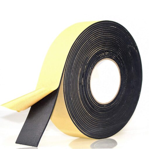 Foam Insulation Tape Adhesive, Seal, Doors, Weatherstrip, Waterproof, Plumbing, HVAC, Windows, Pipes, Cooling, Air Conditioning, Weather Stripping, Craft Tape (33 Ft- 1/8" x 2") 33 Ft- 1/8" x 2"