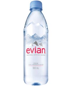 evian Natural Spring Water 500 mL/16.9 Fl Oz (Pack of 6), Bottled Naturally Filtered Spring Water in Individual-Sized Bottles 16.9 Fl Oz (Pack of 6) 26 71ihZmDBpUL