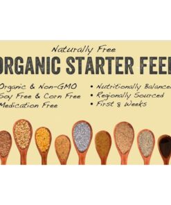 Scratch and Peck Feeds Organic Starter Mash Chick Feed - 10-lbs - 20.5% Protein, Non-GMO Project Verified, Naturally Free Chick Food 10 Pound (Pack of 1) 10 71iiQuQQA7S
