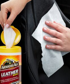 Armor All Car Cleaning and Leather Wipes - Interior Cleaner for Cars & Truck & Motorcycle, 25/20 Count (Pack of 2), 18761 Old Style (2x25 Count) 10 71iihsPHjL