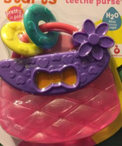 Bright Starts Carry & Teethe Purse Chillable Teether Toy, Ages 3 months +, Pretty in Pink 33 71ij88NwwyL