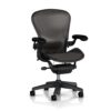 Herman Miller Aeron Executive Office Chair-Stainless Steel, Size B-Fully Adjustable Arms-lumbar Support Open Box Medium Size (B) Carbon 19 71ijzrsAAPL