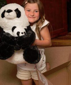 Mother and Baby Panda Plush Set | Super Soft Panda Stuffed Animal | Cute Plushies for Kids' Bedroom | 18-in Stuffed Animals for Girls & Boys | Panda Bear Stuffed Animal Toys by Exceptional Home 34 71ik9 TQv4L