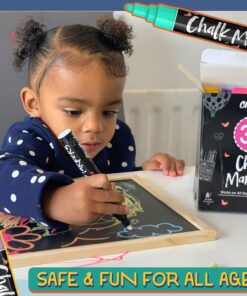 Chalkola Liquid Chalk Markers Erasable (30 Pack 6mm) Pastel + Neon Chalk Pens - Wet Wipe Washable Paint for Chalkboard Sign, Blackboards, Car Window, Glass, Bistro, Board, Mirror - 6mm Reversible Tip Bold Tip - 6mm 21 71il73mEBaL