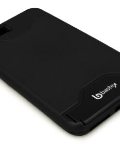 iPhone 7 Plus Case, Bastex Hybrid Slim Fit Black Rubber Silicone Cover Hard Plastic Black Brushed Metal Design Kickstand Case with Hidden Credit Card Slot for Apple iPhone 7 Plus 23 71ilJ8bDjFL