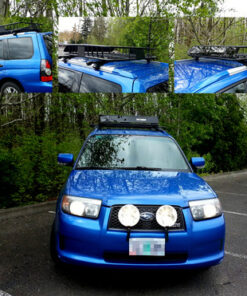 CURT 18115 Universal 42 x 37-Inch Black Steel Roof Rack Rooftop Cargo Carrier 68 71ilty9LyiL