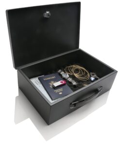 Honeywell Safes & Door Locks 6104 Fire Resistant Steel Security Safe Box with Key Lock, 0.17-Cubic Feet, Black 21 71ilwnohNEL