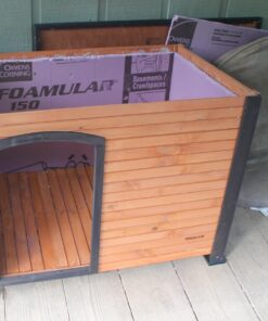 PRECISION PET PRODUCTS Extreme Outback Log Cabin Dog House, Large, Natural Wood (7027013) Walnut/Dark Brown Extreme Outdoor Log Cabin 27 71im83UFamL