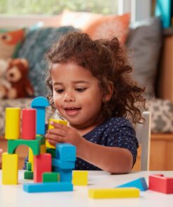 Melissa & Doug Wooden Building Set - 100 Blocks in 4 Colors and 9 Shapes 100-Piece 30 71imEUH6OrL