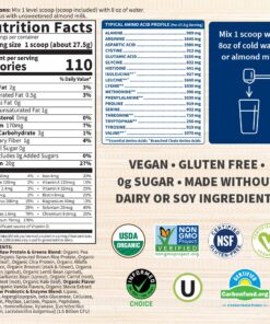 Garden of Life Raw Organic Protein & Greens Vanilla - Vegan Protein Powder for Women and Men, Plant and Pea Proteins, Greens & Probiotics, Gluten Free Low Carb Shake Made Without Dairy 20 Servings 20 Servings (Pack of 1) 23 71inOX2A sL