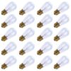 20 Pack S14 Clear Bulbs 11 Watt Warm Replacement Incandescent Glass Light Bulbs with E26 Medium Base for Indoor and Outdoor Commercial Grade Outdoor Patio Vintage String Lights 15 71inrapTTL