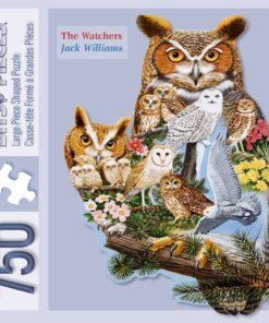 Alternative view of Bits and Pieces - 750 Piece Shaped Puzzle - The Watchers, Owl - by Artist Jack Williams - 750 pc Jigsaw