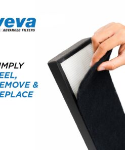VEVA Replacement Pre Filter 6 Pack compatible with Germ Guardian Air Purifier Models AC4800 Series (AC4825, AC4825e) and Filter B FLT4825, Premium Carbon Activated 6 Count (Pack of 1) 25 71ioN0 W73L