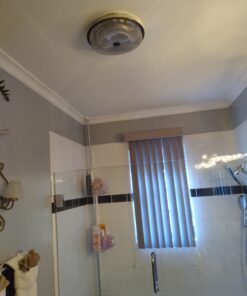 Broan-NuTone 157 Low-Profile Fan-Forced Ceiling Heater, Enclosed Sheath Element for Bathroom, Kitchen, and Home, Standard, Satin Aluminum 28 71ipGJnnqqL