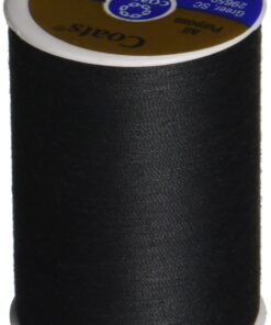 Coats & Clark Dual Duty All-Purpose Thread 400 Yds: Black (ONE spool of yarn) (3)