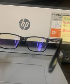 J+S Vision Blue Light Blocking Glasses | Computer Gaming/Working Glasses for Women Men | Anti Eyestrain Fatigue UV Glare Haka - Classic Rectangular Frame Haka - Black Frame - Low Color Distortion Lens 38 71iq14OMd1L