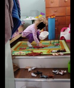 SCS Direct Farm Animal Toy Action Figure Set - 50 Pieces with 16 Different Barnyard Animals and Accessories - Includes Cows, Horses, Chickens, Pigs, Sheep & More - Great for School Projects & Dioramas 41 71iqTGxp81L