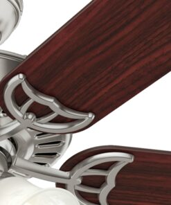 Hunter Fan Company Studio Series Indoor Ceiling Fan with LED Lights and Pull Chain Control Brushed Nickel 12 71iqijGD54L