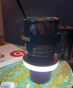 NEBO Stainless Steel 6668 GLOW - Light + Handle for your 30oz tumbler - YETI Rambler, Ozark Trail and more,Black, 1 Count (Pack of 1) Nebo Glow Tumbler Handle 41 71irS3K4ML