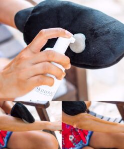 Skinerals Double-Sided Ultra Soft Applicator Mitt, Soft Self Tanning Mitt for a Perfect Finish, with Exfoliator Glove and Face Mitt for a Smooth and Even Self Tan, Ultimate Mitt for Self Tanner, 3 ct Mitt Set Only 21 71is5AhNTSL