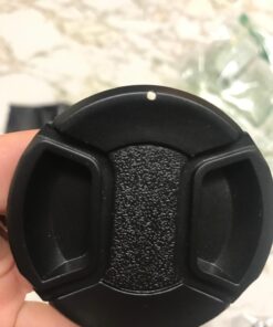 58mm Lens Cap Bundle - 4 Snap-on Lens Caps for DSLR Cameras - 4 Lens Cap Keepers - Microfiber Cleaning Cloth Included - Compatible Nikon, Canon, Sony Cameras (58mm) 58mm 56 71is89J4MSL