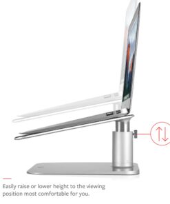 Alternative view of Twelve South HiRise for MacBook | Height-Adjustable Stand for MacBooks & Laptops, Silver HiRise for Laptops and MacBooks