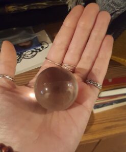 Yosoo Asian Rare Magic Crystal Healing Ball Art Decor Orb Sphere 40mm with Stand Base (Clear) 17 71isbR9 5DL