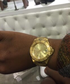 Invicta Men's Pro Diver 40mm Gold Tone & Rose Gold Tone Stainless Steel Quartz Diamond Accented Watch, Gold/Rose (Model: 12820, 12821) Gold-Tone/Silver-Tone 27 71isx3 X9LL