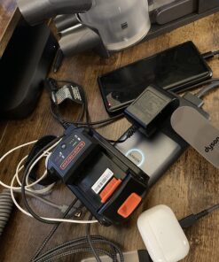 Anker 727 Charging Station (GaNPrime 100W), Compact Power Strip for Travel, Work, 5 ft Detachable Extension Cord with 2 Outlets and 4 USB Ports, for iPhone 14, Samsung, iPad, MacBook (Not a Battery) Black+Gray 30 71it1Mf2rZL