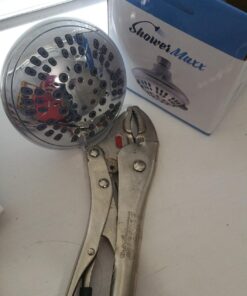 ShowerMaxx Luxury Spa Series Shower Head, 6 Spray Setting, 4.5 Inch Adjustable High Pressure Shower Head Fixture for Hard Water, 360-Degree Tilt Massage Shower System - Polished Chrome Shower Head 55 71itHGJDlXL