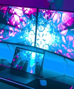 SAMSUNG 32" UR59 Series ViewFinity 4K UHD (3840x2160) Computer Monitor, Curved, HDMI, Display Port, 3-sided border-less, Eye Saver Mode LU32R590CWNXZA, Black 46 71itYtb93dL