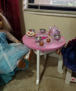 Emily Rose 18 Inch Doll Kitchen Table and 2 Chair Dining Set | 18-in Doll Furniture Accessory - Butterfly Theme 35 71itkp6HDL