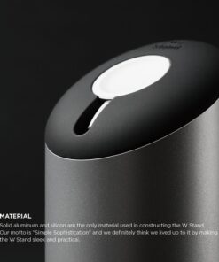 elago W Charging Stand Compatible with Apple Watch Series Ultra2/Ultra/9/8/7/6/SE/5/4/3/2/1/SE (49mm, 45mm, 44mm, 42mm, 41mm, 40mm, 38mm) (Silver) Silver 17 71itmtw4w L