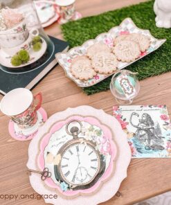 Talking Tables Truly Alice Food Serving Platter 12" x 7.5" a Tea Party Birthday, Multicolor 1 19 71itzDiKX6L