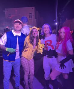 New&Yi Adult Kids Costume Cosplay Jacket Gloves Hat Sets For Trainer Halloween Hoodie X-Large Blue 13 71iu7ssraTL