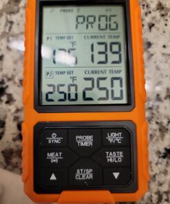 Yunbaoit Wireless Meat Thermometer, Digital Remote Food Cooking Meat Thermometer for BBQ Grill Smoker Oven Kitchen,500 FT Range&Dual Probes 51 71iuk87hcGL