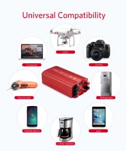 BESTEK 1000W Car Power Inverter, DC 12V to 110V Car Power Converter with 2 AC Ports Multi-Protection 1000 watt Power Inverter for Vehicles/Car/RV/Home, Terminals Power Cables Input,Road Trip Essential 22 71iupVLhiKL